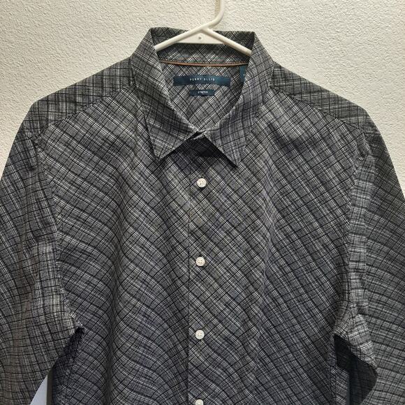 Perry Ellis Men's Long Sleeve Button Down Motion Stretch Dress Shirt l Size: L - Picture 1 of 7